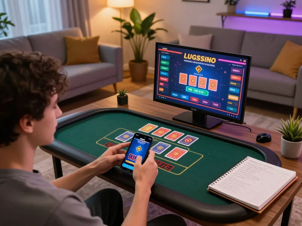 Player interacting with the fo88 online casino app on smartphone, showcasing live dealer gaming.