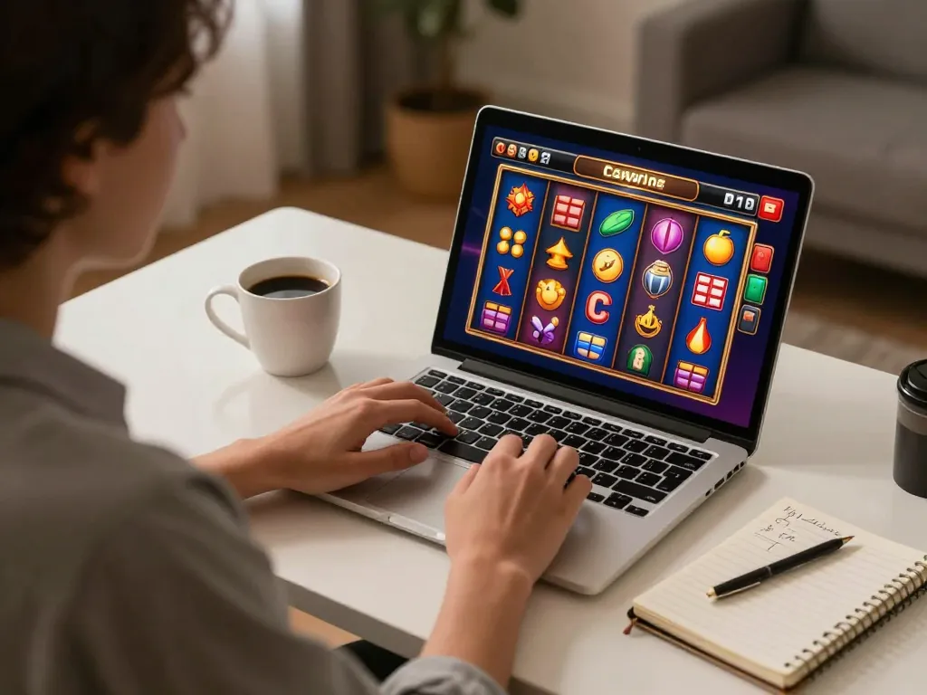 Engaged player on trang chủ jun88, strategizing while enjoying online casino games at home.
