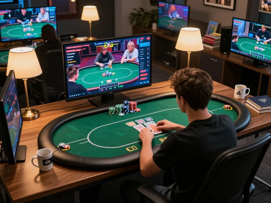 Engaging gameplay at 79KING BET poker table shows players making strategic moves.