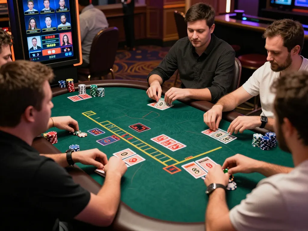 Players enjoying Blackjack at LV88 online casino with engaging live dealer
