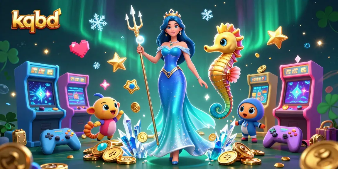Experience the excitement of kqbd online betting with vibrant 3D characters and casino elements.