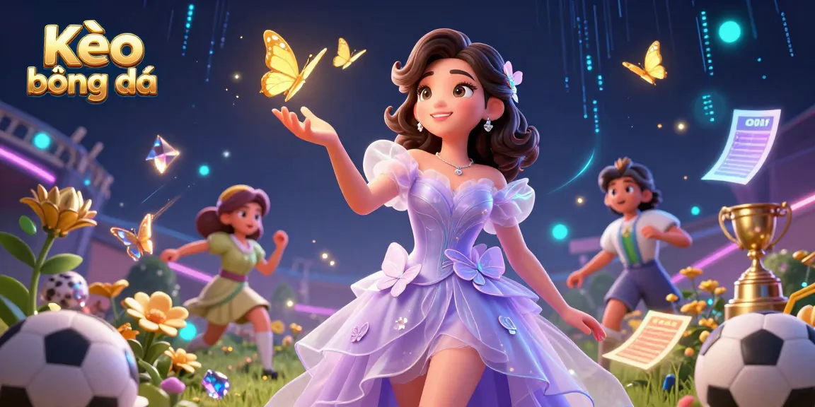 Engage with dynamic Kèo bóng đá sports betting elements and a stunning animated scene illustrating betting enthusiasm.