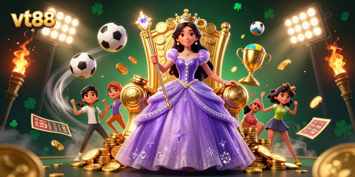 Bet on thrilling games at vt88 with a captivating princess and dynamic sports elements.