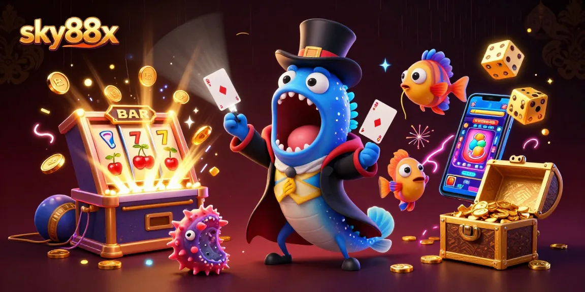 Experience exciting gameplay at sky88x with vibrant casino elements in a magical underwater setting.
