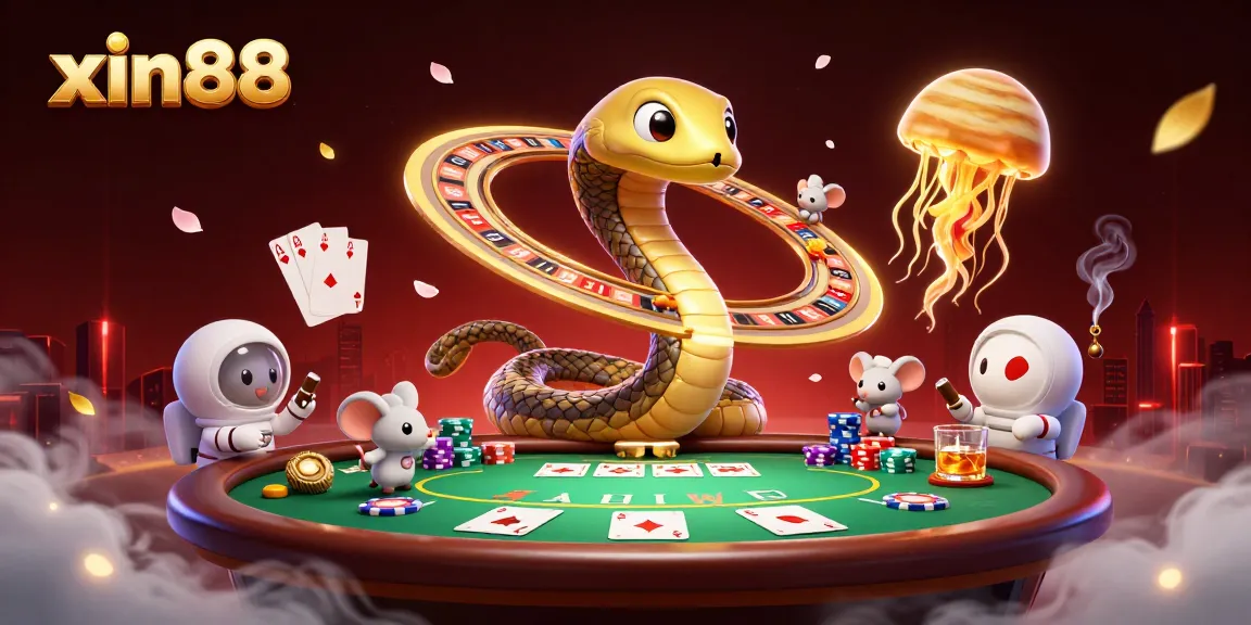 Engage with xin88 mobile casino by spinning roulette with cartoon characters in a vibrant 3D scene.