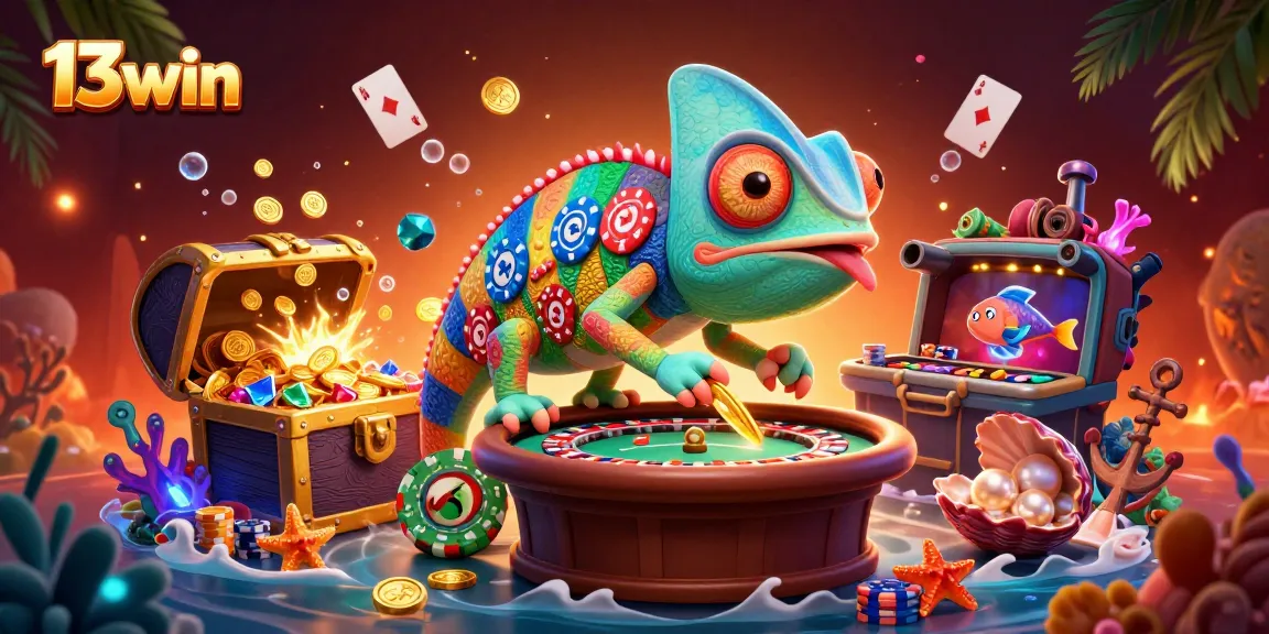 Experience thrilling gameplay at 13win with immersive casino scenes and colorful characters.